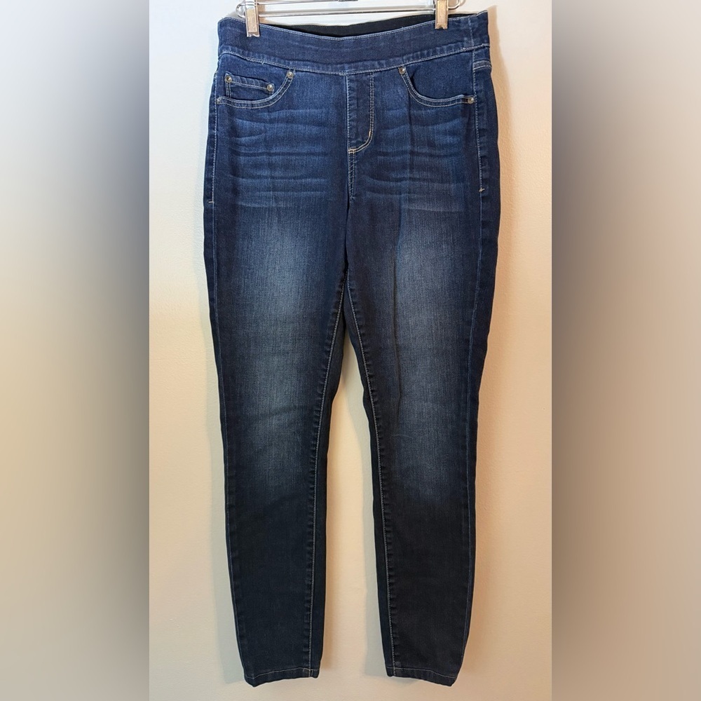 Jag Jeans Women's Dark Wash Pull-On Skinny Blue Jeans Size 4/27